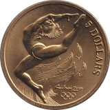 2000 FIVE DOLLAR SYDNEY OLYMPICS AUSTRALIA GYMNASTICS - WORLD COINS - Cambridgeshire Coins