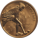 2000 FIVE DOLLAR SYDNEY OLYMPICS AUSTRALIA HOCKEY - WORLD COINS - Cambridgeshire Coins