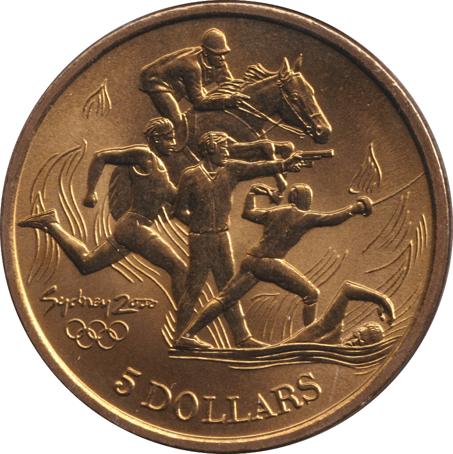 2000 FIVE DOLLAR SYDNEY OLYMPICS AUSTRALIA MODERN PENTATHLON - WORLD COINS - Cambridgeshire Coins