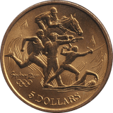 2000 FIVE DOLLAR SYDNEY OLYMPICS AUSTRALIA MODERN PENTATHLON - WORLD COINS - Cambridgeshire Coins
