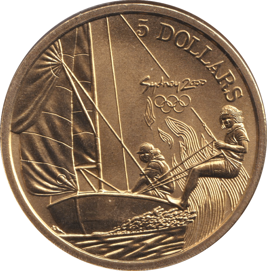 2000 FIVE DOLLAR SYDNEY OLYMPICS AUSTRALIA SALLING - WORLD COINS - Cambridgeshire Coins
