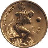 2000 FIVE DOLLAR SYDNEY OLYMPICS AUSTRALIA TENNIS - WORLD COINS - Cambridgeshire Coins