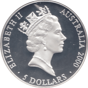 2000 FIVE DOLLARS SILVER PROOF USA - SILVER WORLD COINS - Cambridgeshire Coins