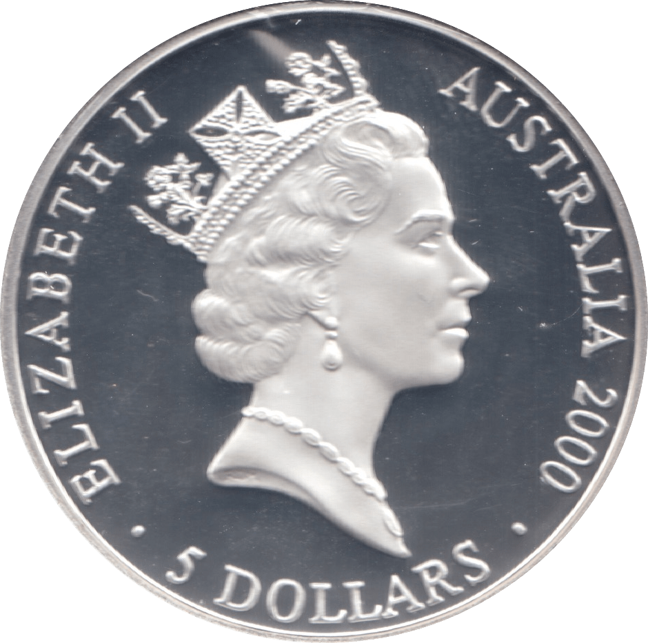 2000 FIVE DOLLARS SILVER PROOF USA - SILVER WORLD COINS - Cambridgeshire Coins
