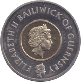 2000 FIVE POUND BAILIWICK OF GUERNSEY BU - WORLD COINS - Cambridgeshire Coins