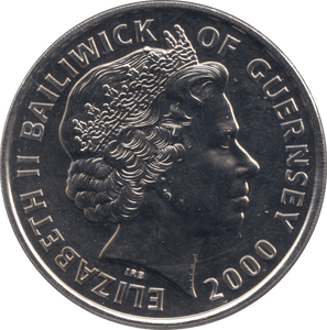 2000 FIVE POUNDS GUERNSEY F343 - WORLD COINS - Cambridgeshire Coins