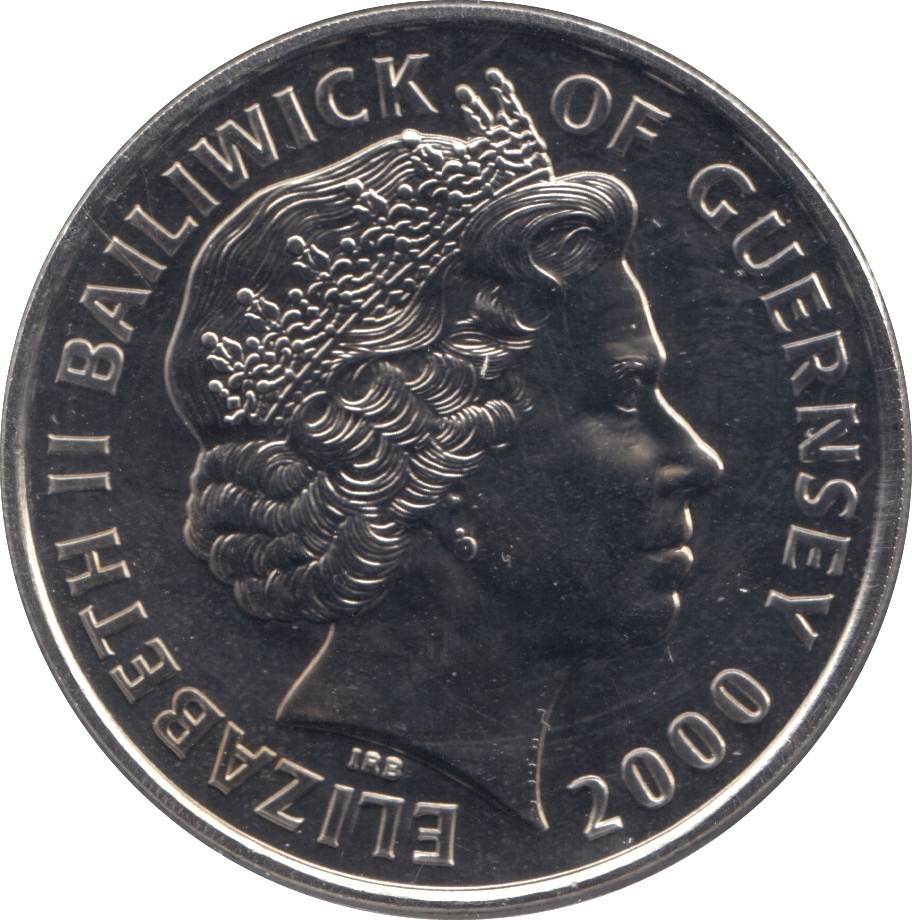2000 FIVE POUNDS GUERNSEY F343 - WORLD COINS - Cambridgeshire Coins