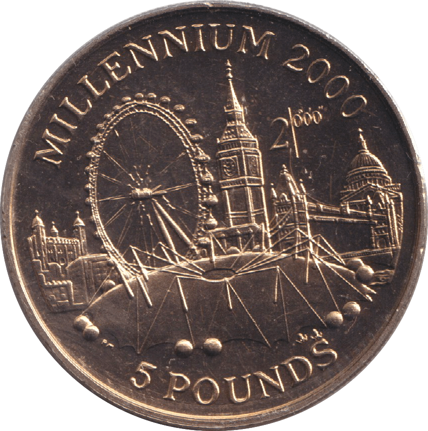 2000 FIVE POUNDS - WORLD COINS - Cambridgeshire Coins
