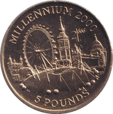 2000 FIVE POUNDS - WORLD COINS - Cambridgeshire Coins