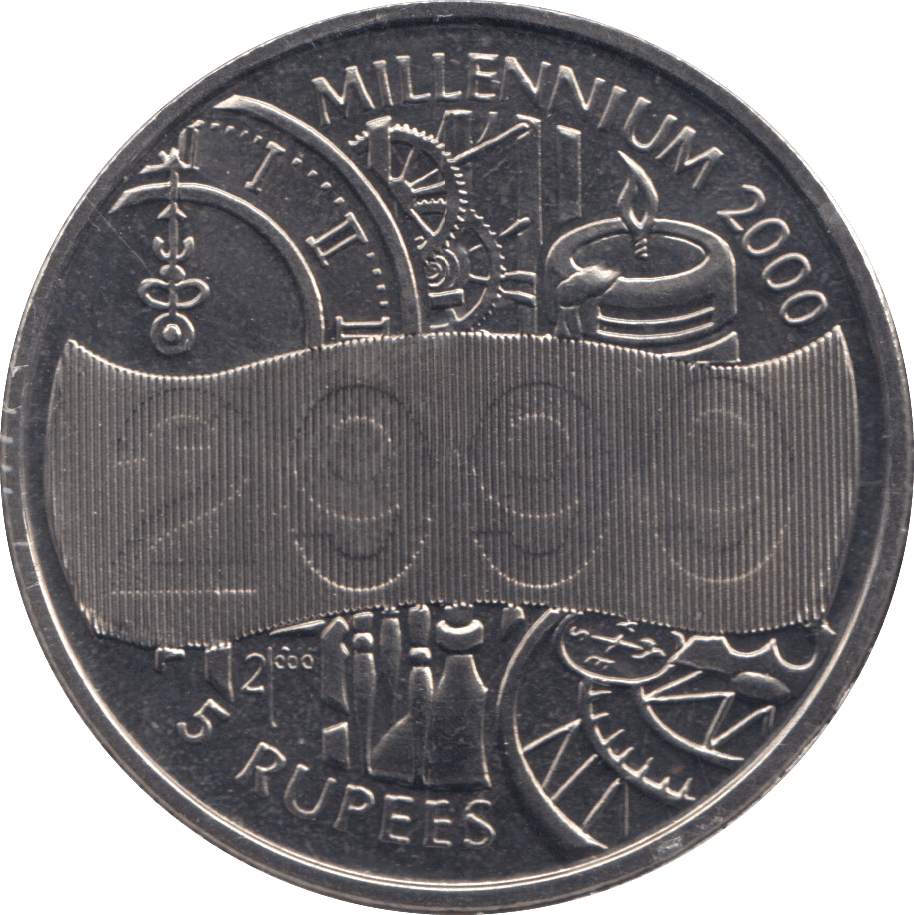 2000 FIVE RUPEES - WORLD COINS - Cambridgeshire Coins