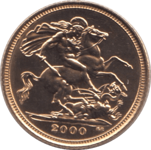 2000 GOLD HALF SOVEREIGN ( BU ) - Half Sovereign - Cambridgeshire Coins