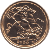 2000 GOLD HALF SOVEREIGN ( BU ) - Half Sovereign - Cambridgeshire Coins