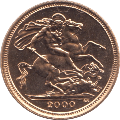2000 GOLD HALF SOVEREIGN ( BU ) - Half Sovereign - Cambridgeshire Coins