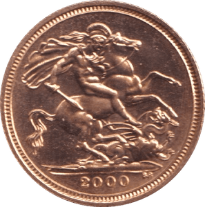 2000 GOLD HALF SOVEREIGN ( BU ) - HALF SOVEREIGN - Cambridgeshire Coins