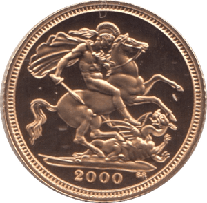 2000 GOLD HALF SOVEREIGN ( PROOF ) - HALF SOVEREIGN - Cambridgeshire Coins