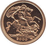 2000 GOLD HALF SOVEREIGN ( PROOF ) - HALF SOVEREIGN - Cambridgeshire Coins
