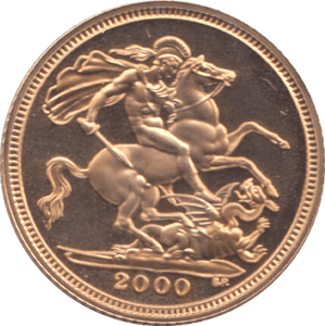2000 GOLD HALF - SOVEREIGN ( PROOF ) - HALF SOVEREIGN - Cambridgeshire Coins