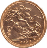 2000 GOLD HALF SOVEREIGN ( UNC ) - HALF SOVEREIGN - Cambridgeshire Coins