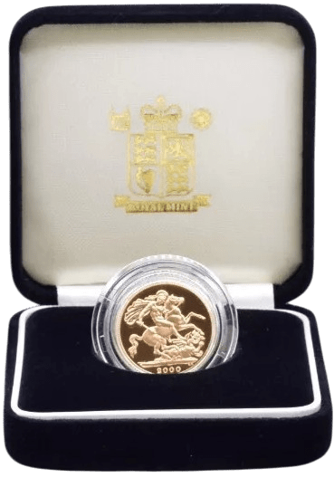 2000 GOLD PROOF SOVEREIGN BOXED - GOLD PROOF SOVEREIGNS - Cambridgeshire Coins