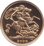 2000 GOLD SOVEREIGN ( PROOF ) - Sovereign - Cambridgeshire Coins
