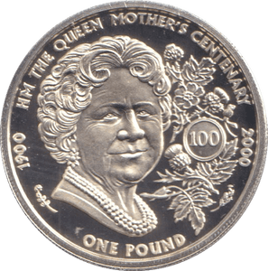 2000 GUERNSEY SILVER PROOF ONE POUND THE QUEEN MOTHER - £1 Silver Proof - Cambridgeshire Coins