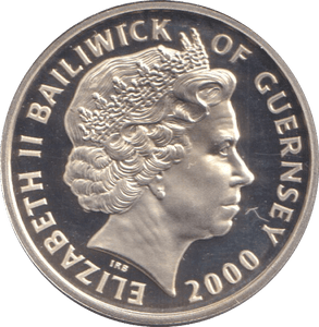 2000 GUERNSEY SILVER PROOF ONE POUND THE QUEEN MOTHER - £1 Silver Proof - Cambridgeshire Coins