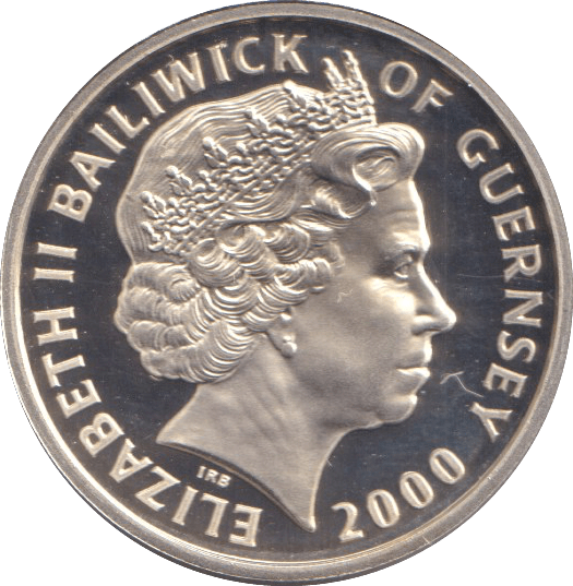 2000 GUERNSEY SILVER PROOF ONE POUND THE QUEEN MOTHER - £1 Silver Proof - Cambridgeshire Coins
