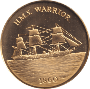 2000 H.M.S WARRIOR MEDALLION M16 - MEDALS & MEDALLIONS - Cambridgeshire Coins