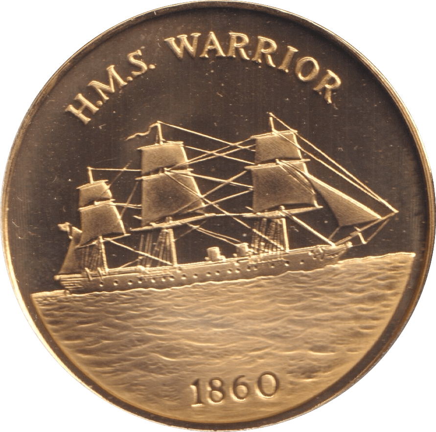 2000 H.M.S WARRIOR MEDALLION M16 - MEDALS & MEDALLIONS - Cambridgeshire Coins
