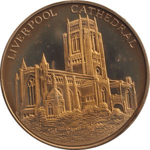 2000 LIVERPOOL CATHEDRAL MEDALLION M32 - MEDALS & MEDALLIONS - Cambridgeshire Coins