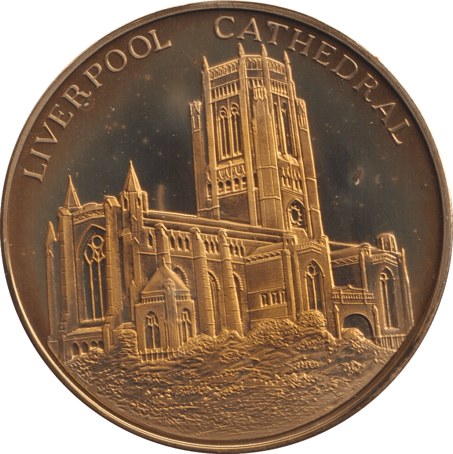 2000 LIVERPOOL CATHEDRAL MEDALLION M32 - MEDALS & MEDALLIONS - Cambridgeshire Coins