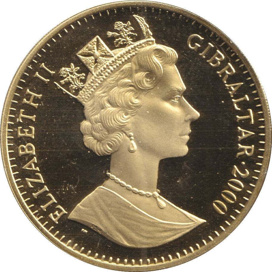 2000 ONE CROWN GIBRALTAR LIFE OF QUEEN ELIZABETH AND MOTHER - SILVER WORLD COINS - Cambridgeshire Coins