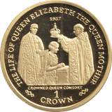 2000 ONE CROWN GIBRALTAR LIFE OF QUEEN ELIZABETH AND MOTHER - SILVER WORLD COINS - Cambridgeshire Coins