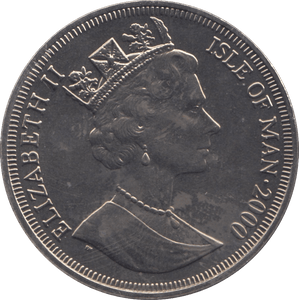 2000 ONE CROWN ISLE OF MAN F407 - WORLD COINS - Cambridgeshire Coins