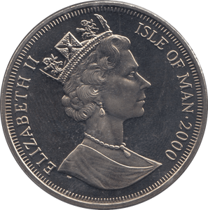 2000 ONE CROWN ISLE OF MAN F409 - WORLD COINS - Cambridgeshire Coins