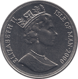 2000 ONE CROWN ISLE OF MAN F479 - WORLD COINS - Cambridgeshire Coins