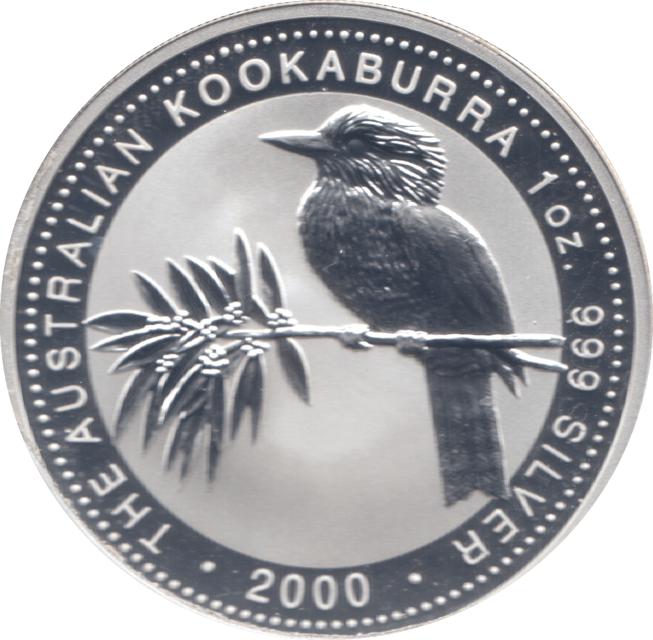 2000 ONE DOLLAR KOOKABURRA SILVER PROOF - SILVER WORLD COINS - Cambridgeshire Coins