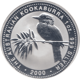 2000 ONE DOLLAR KOOKABURRA SILVER PROOF - SILVER WORLD COINS - Cambridgeshire Coins