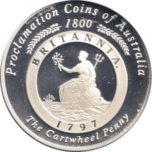 2000 ONE DOLLAR SILVER PROOF CARTWHEEL PENNY - SILVER WORLD COINS - Cambridgeshire Coins
