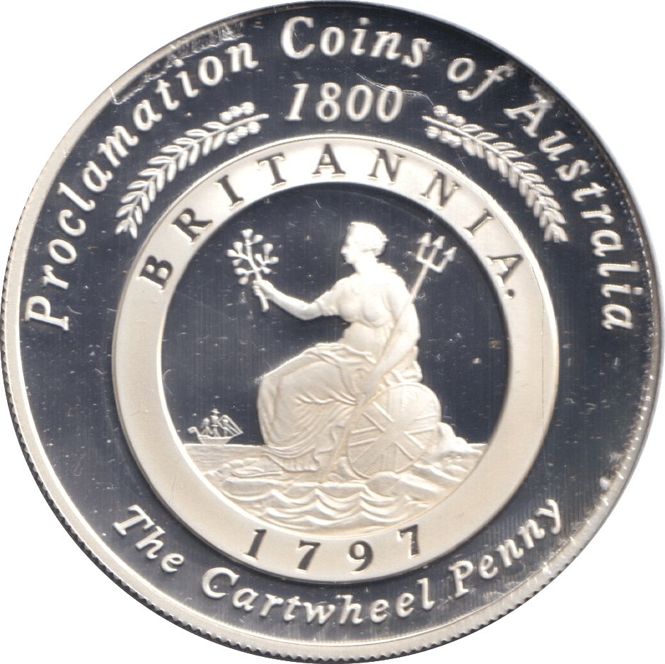 2000 ONE DOLLAR SILVER PROOF CARTWHEEL PENNY - SILVER WORLD COINS - Cambridgeshire Coins
