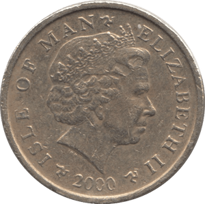2000 ONE POUND ISLE OF MAN - WORLD COINS - Cambridgeshire Coins
