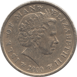2000 ONE POUND ISLE OF MAN - WORLD COINS - Cambridgeshire Coins