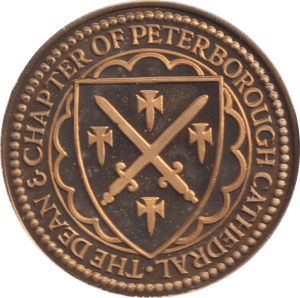 2000 PETERBOROUGH CATHEDRAL MEDALLION M23 - MEDALS & MEDALLIONS - Cambridgeshire Coins