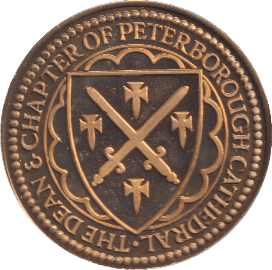 2000 PETERBOROUGH CATHEDRAL MEDALLION M23 - MEDALS & MEDALLIONS - Cambridgeshire Coins