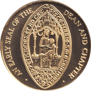 2000 SALISBURY CATHEDRAL MEDALLION M14 - MEDALS & MEDALLIONS - Cambridgeshire Coins
