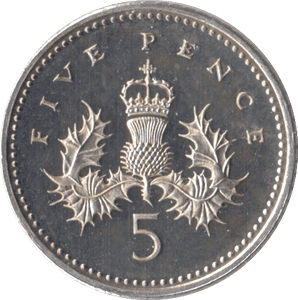 2000 SILVER FIVE PENCE UK - SILVER WORLD COINS - Cambridgeshire Coins