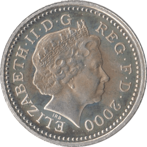 2000 SILVER FIVE PENCE UK - SILVER WORLD COINS - Cambridgeshire Coins