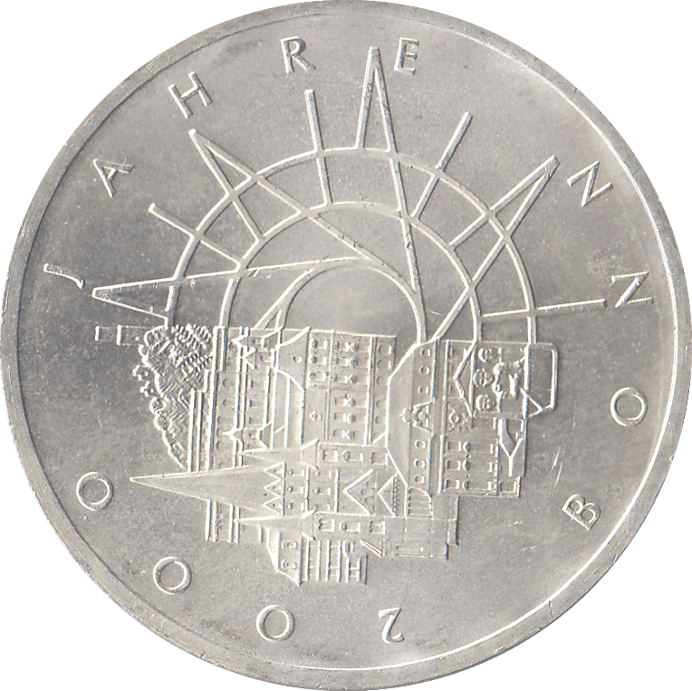 2000 SILVER GERMANY 10 MARKS - WORLD COINS - Cambridgeshire Coins