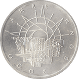 2000 SILVER GERMANY 10 MARKS - WORLD COINS - Cambridgeshire Coins
