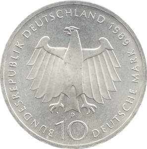 2000 SILVER GERMANY 10 MARKS - WORLD COINS - Cambridgeshire Coins